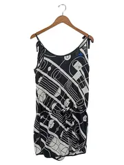 Vorschaubild 1 von Originals Damen Jumpsuit Gr. 40 Schwarz Weiß Grafik Sportlich