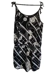 Vorschaubild 2 von Originals Damen Jumpsuit Gr. 40 Schwarz Weiß Grafik Sportlich