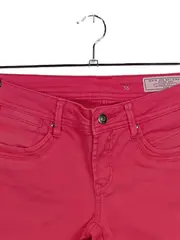 Vorschaubild 2 von EDC Damen Jeans Regular Fit Hose Pink Gr. 36 Casual