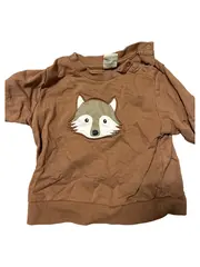 Vorschaubild 4 von Kinder Pullover Gr. 80 Braun Tiermotiv Langarm Baumwolle