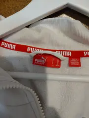 Vorschaubild 3 von Trainingsjacke Kinder Gr. 152 Weiß Gold Logo Sportjacke