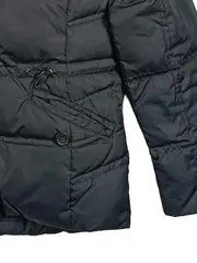Vorschaubild 3 von Damen Steppjacke Gr. 38 Schwarz Kapuze Casual