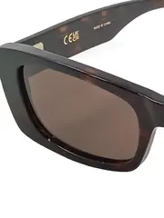 Vorschaubild 3 von Damen Sonnenbrille Modern rechteckig Schildpatt Kunststoff
