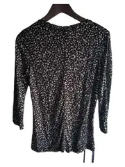 Vorschaubild 2 von Damen Langarmshirt Gr. M Schwarz Casual Lyocell Baumwolle