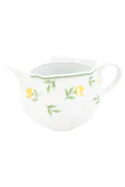 Vorschaubild 1 von TCM Milchkännchen Porzellan Weiß Blumenmuster 9cm Kaffeemilch Kännchen