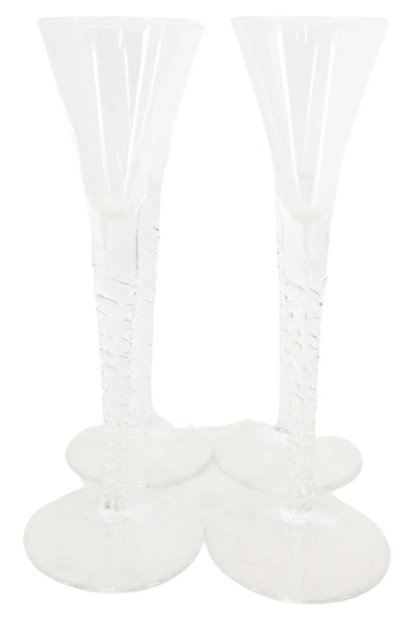 MARKENLOS 2x Elegante Vintage Likörgläser Glas Transparent Set