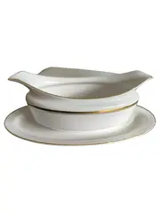 Vorschaubild 1 von Selb LHS Sauciere Porzellan Weiß Klassisch 23 cm