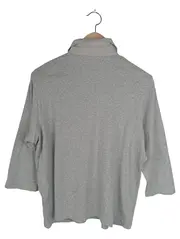 Vorschaubild 2 von Herren Poloshirt Gr. 46/S Grau Casual Baumwolle 3/4-Arm