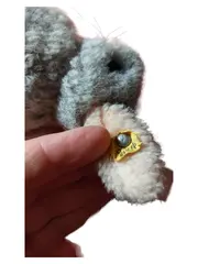 Vorschaubild 3 von Hase Kuscheltier Plüsch Klassisch Grau 10cm Sammler