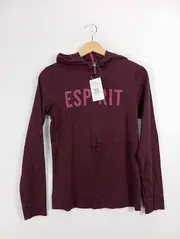 Vorschaubild 2 von Damen Sweatjacke Kapuzenjacke Gr. 40 L Rot Baumwolle Casual