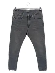 Vorschaubild 1 von Man Jeans Slim Fit Herren Gr. 32/48 Grau Used Look Stretch