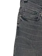 Vorschaubild 3 von Man Jeans Slim Fit Herren Gr. 32/48 Grau Used Look Stretch