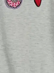 Vorschaubild 8 von Damen Pullover Sweatshirt Gr. 36 Grau Casual mit Applikationen