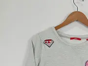 Vorschaubild 4 von Damen Pullover Sweatshirt Gr. 36 Grau Casual mit Applikationen