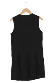 Vorschaubild 2 von Damen Blusenkleid Gr. 38/M Schwarz Elegant Minikleid