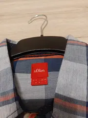 Vorschaubild 6 von Herren Freizeithemd Kariert Langarm Blau Rot Gr. L Regular Fit