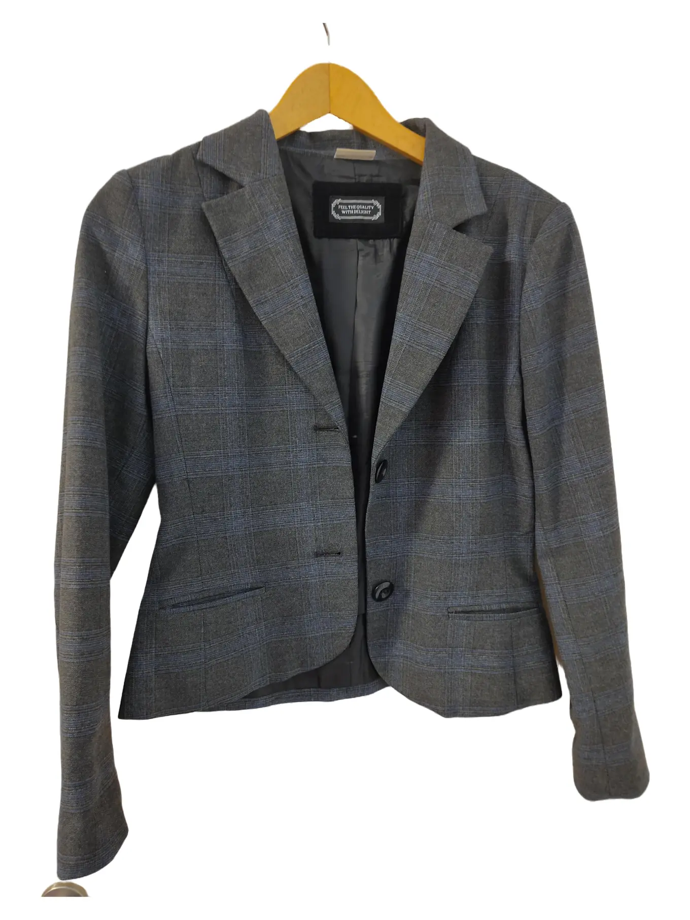 STREET ONE Damen Blazer Grau Kariert UNI Casual