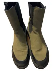 Vorschaubild 1 von Stiefelette Damen Gr. 39 Grün Casual Reißverschluss Boots