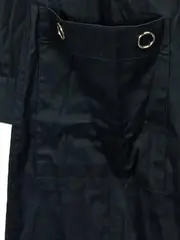 Vorschaubild 4 von Damen Blusenkleid Gr. 38 Schwarz Casual Hemdblusenkleid