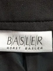 Vorschaubild 3 von Bleistiftrock Damen 36/S Schwarz Business Elegant Wolle Midi