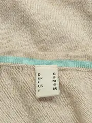 Vorschaubild 4 von Pullover Damen Gr. 36/S Beige V-Ausschnitt Casual Basic Langarm