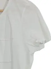 Vorschaubild 3 von EDC Damen T-Shirt Gr. 38/M Weiß Casual Kurzarm Baumwolle