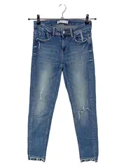 Vorschaubild 1 von Damen Destroyed Jeans Z1975 Denim Gr. 34/XS Blau Casual