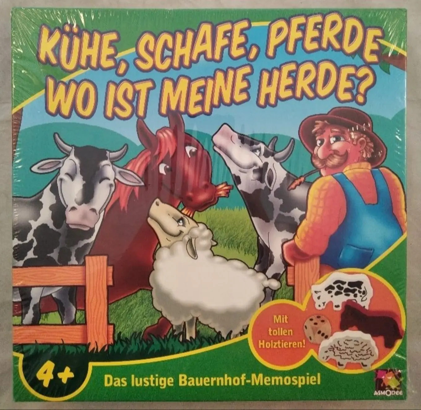 ASMODEE Wo ist meine Herde? Gedächtnisspiel Kinder Bauernhof ab 4 J.
