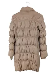 Vorschaubild 2 von Steppjacke Damen Gr. 38 M Beige Daunenjacke Gerafft Winter Vintage