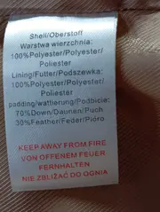 Vorschaubild 4 von Steppjacke Damen Gr. 38 M Beige Daunenjacke Gerafft Winter Vintage