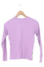Vorschaubild 2 von Kinder Langarmshirt Gr. 128 Lila mit Schriftzug Casual
