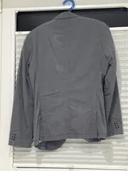 Vorschaubild 2 von Herren Sakko Jacke Grau Gr. 48/M Casual Baumwolle