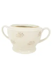 Vorschaubild 1 von Zuckerdose Evelyn Beige Elegant Blumenmuster Porzellan