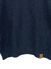 Vorschaubild 3 von Herren Pullover Blau Gr. 170-176 Strukturmuster Baumwolle