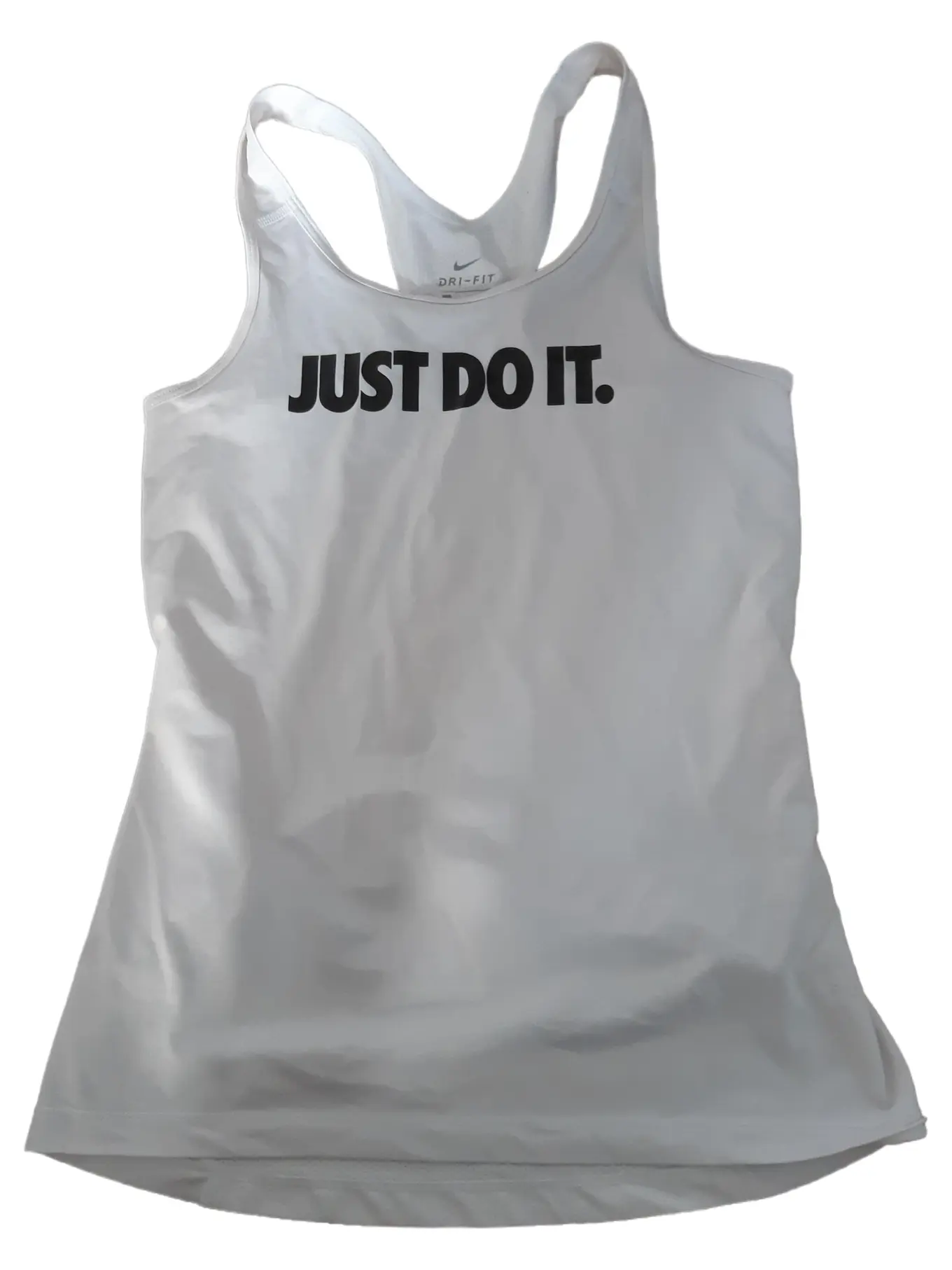 NIKE Damen Just Do It Tank Top Sport Shirt weiß Gr. 36/S