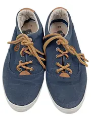 Vorschaubild 2 von Damen Schnürschuhe Gr. 38 Blau Canvas Casual Vintage