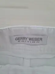 Vorschaubild 5 von Damen Jeansrock Gr. 40 Weiß Casual Midi Nieten Stickerei