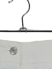 Vorschaubild 3 von Damen Jeansrock Gr. 40 Weiß Casual Midi Nieten Stickerei