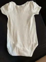 Vorschaubild 3 von Baby Body Kurzarm Weiß Gr. 68 Baumwolle Kinder