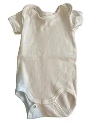 Vorschaubild 2 von Baby Body Kurzarm Weiß Gr. 68 Baumwolle Kinder