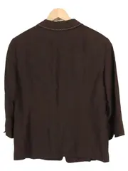 Vorschaubild 2 von Damen Blazer Gr. 44/XXL Braun Elegant Business Jacke