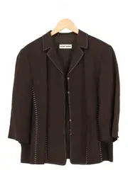 Vorschaubild 1 von Damen Blazer Gr. 44/XXL Braun Elegant Business Jacke