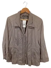 Vorschaubild 1 von Leichte Jacke Damen Gr. 42 Braun Klassisch Casual Elegant