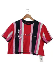 Vorschaubild 1 von Damen T-Shirt Crop Top Gestreift Mehrfarbig XS