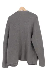 Vorschaubild 2 von Damen Strickjacke Gr. 40/L Grau Casual Wolle Polyacryl