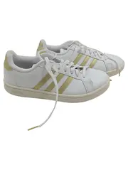 Vorschaubild 1 von Damen Sneaker low Gr. 40 Weiß Gold Sportlich Freizeit