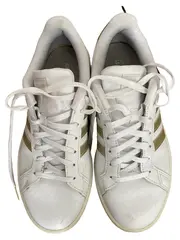 Vorschaubild 2 von Damen Sneaker low Gr. 40 Weiß Gold Sportlich Freizeit