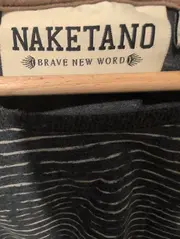 Vorschaubild 2 von Herren Langarmshirt Gr. M Blau Gestreift Casual Baumwolle Polyester