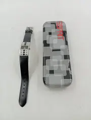 Vorschaubild 1 von Damen Armbanduhr Schwarz Elegant Strass Leder Edelstahl Uhr