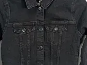 Vorschaubild 4 von Damen Jeansjacke Gr. S Schwarz Langarm Casual Baumwolle
